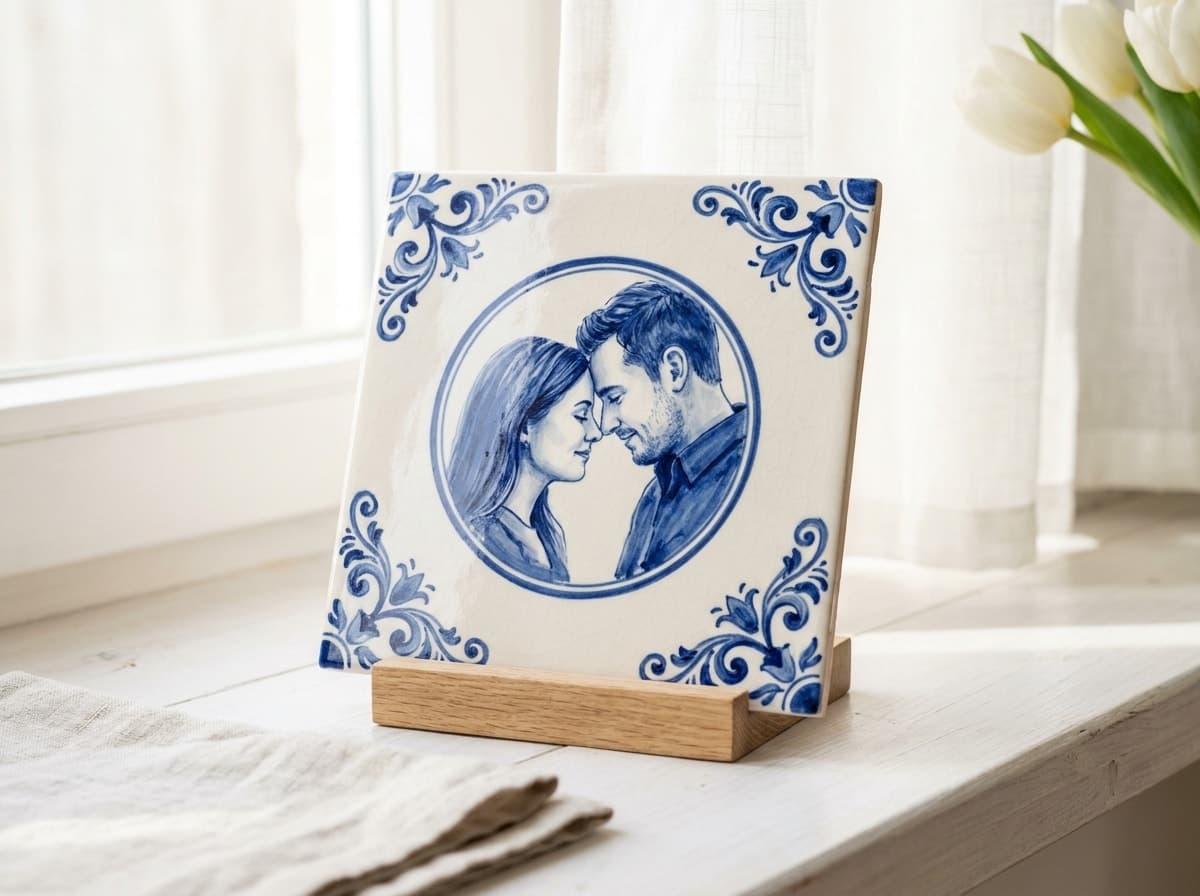 Delfter Blau Fotofliese