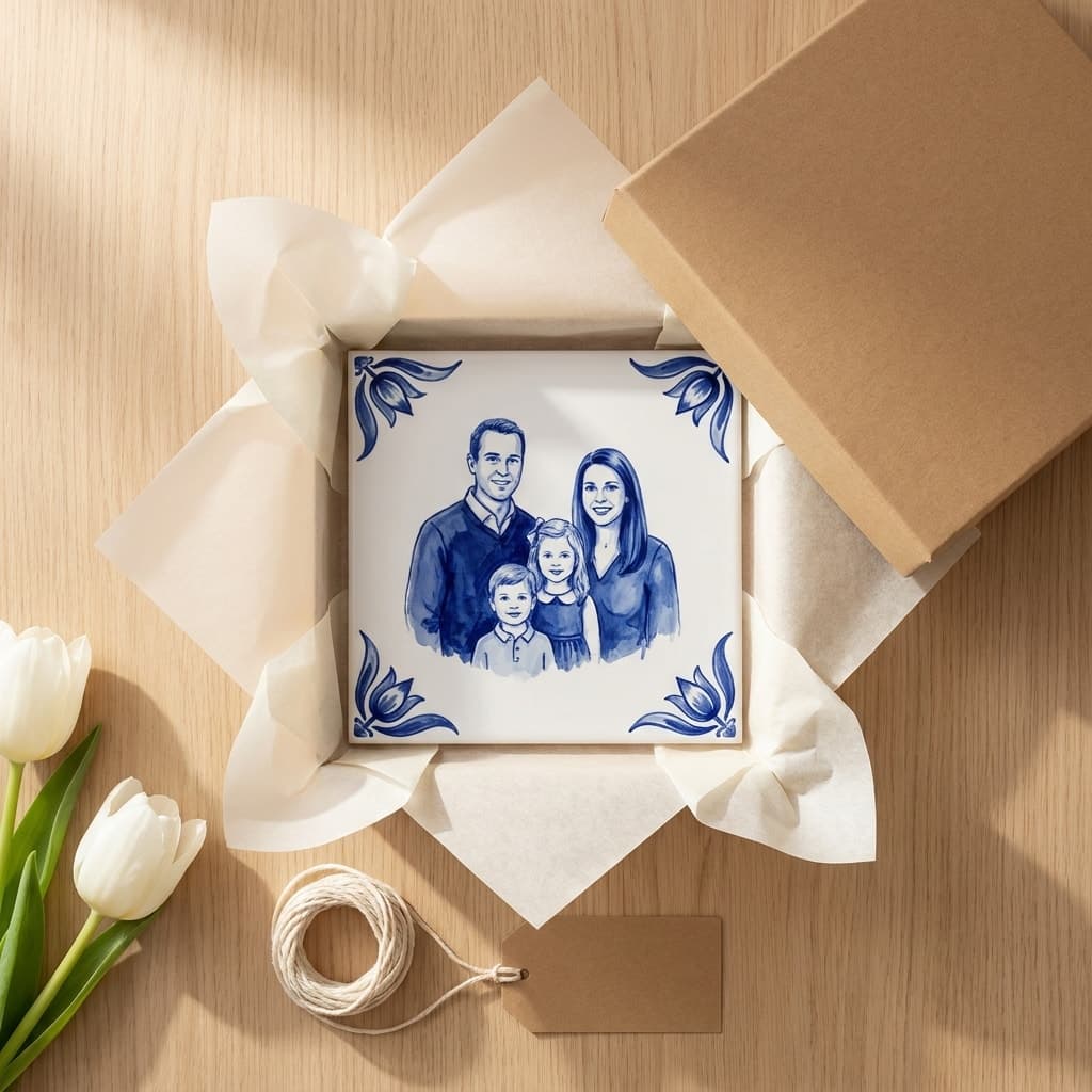 Delfts blauw fototegeltje, productfoto 5 uit de webwinkel