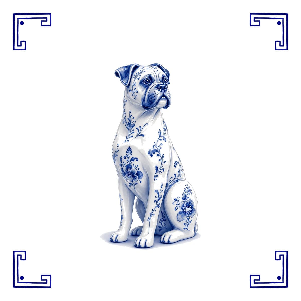 Boxer – Delfter Blau Fliese