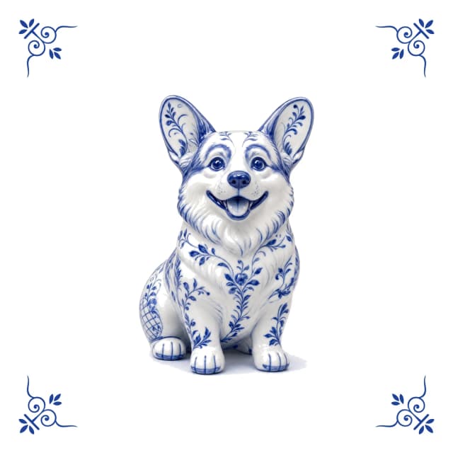 Corgi, Delfter Blau Fliese