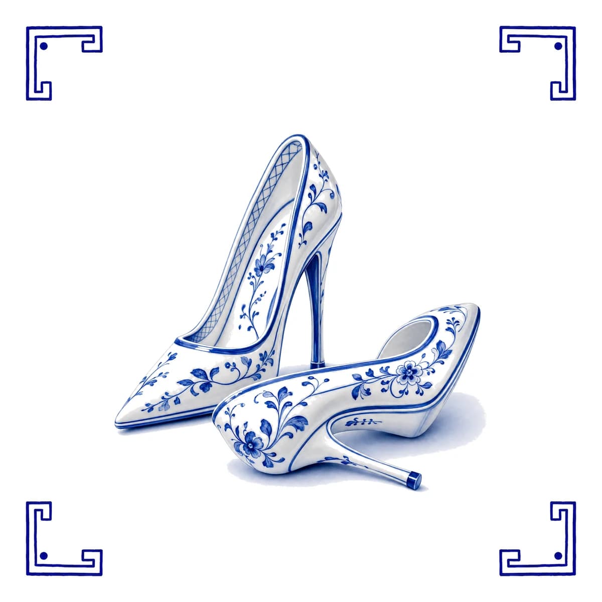 High Heels – Delfter Blau Fliese