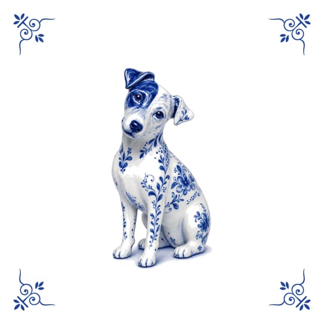 Jack Russell, Delfter Blau Fliese