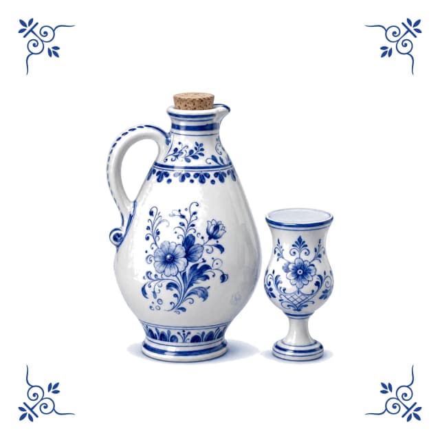Genever-Krug, Delfter Blau Fliese