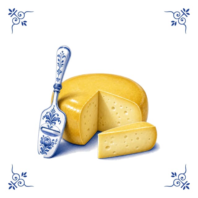 Holländischer Käse, Delfter Blau Fliese