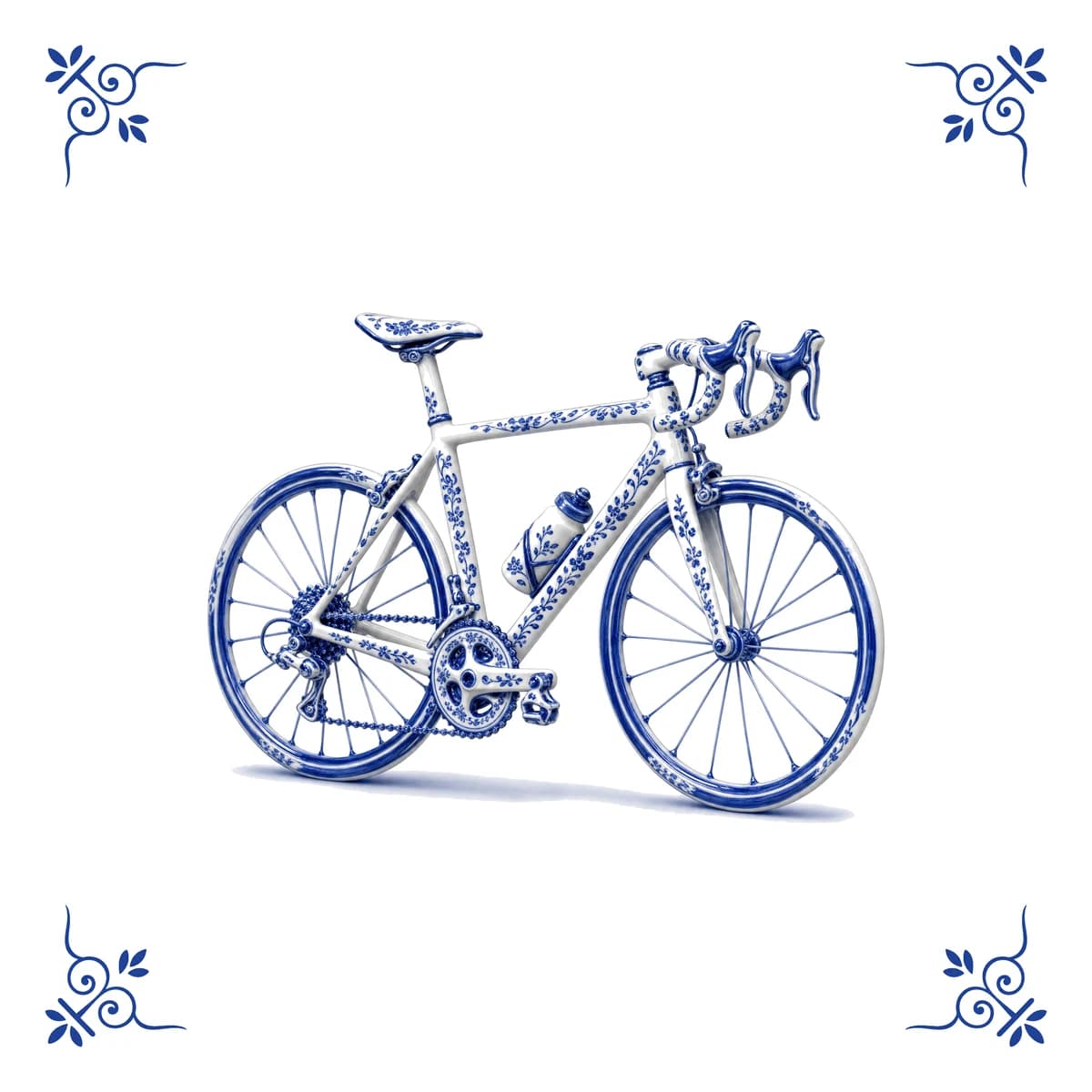 Rennrad – Delfter Blau Fliese