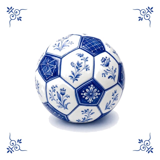 Fußball, Delfter Blau Fliese