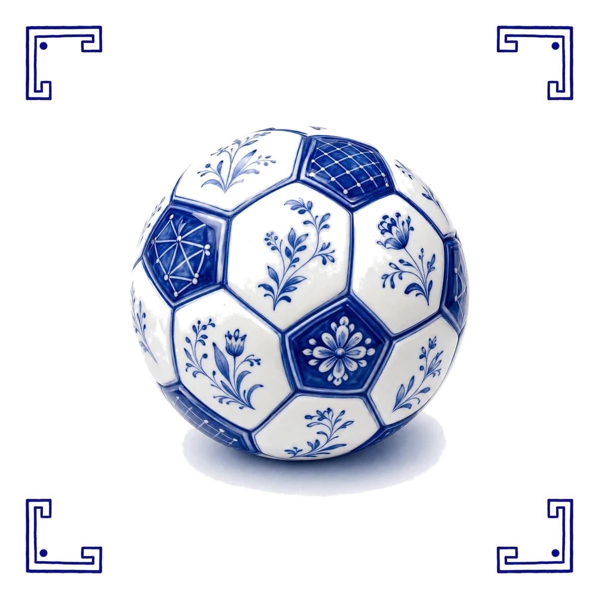 Fußball – Delfter Blau Fliese