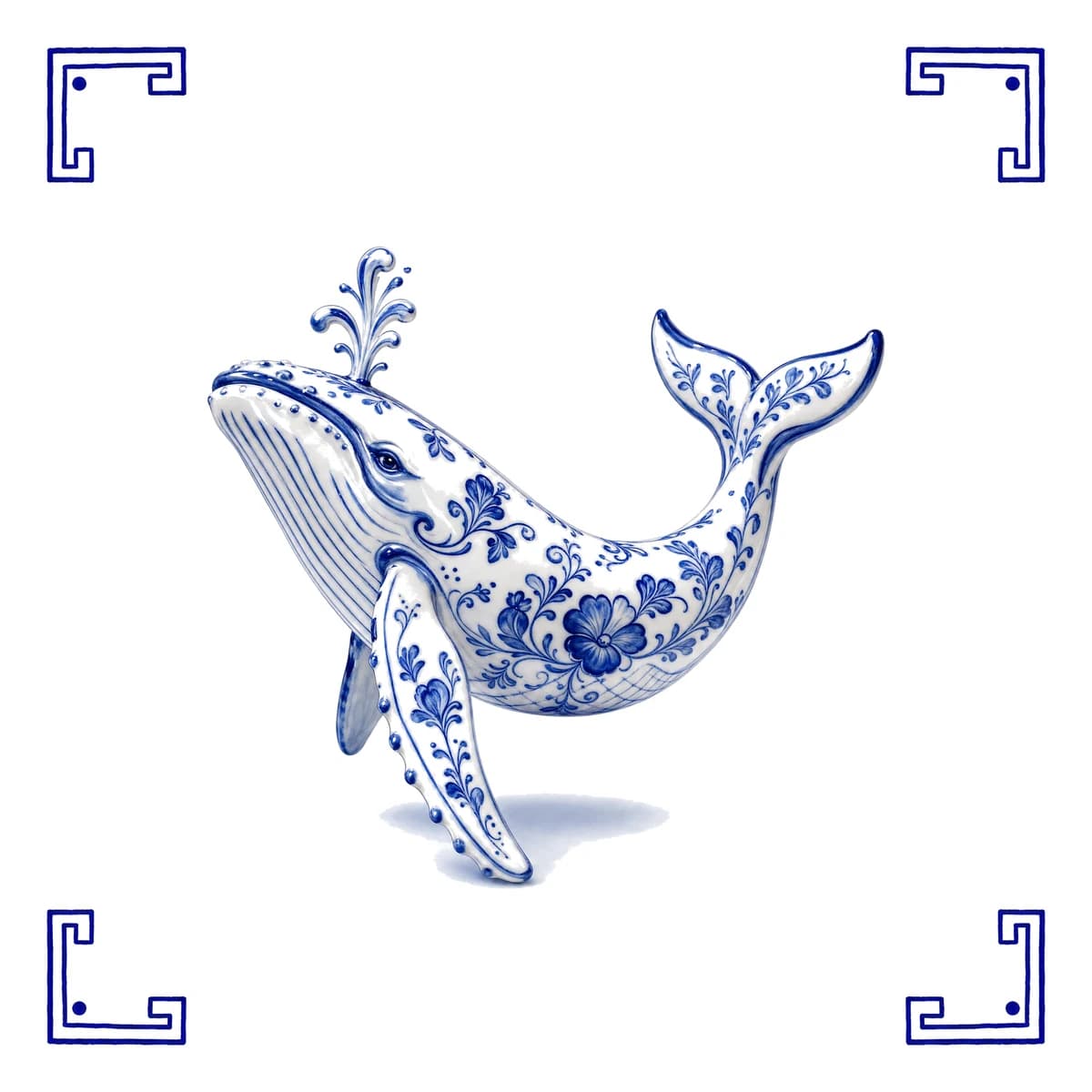 Wal – Delfter Blau Fliese