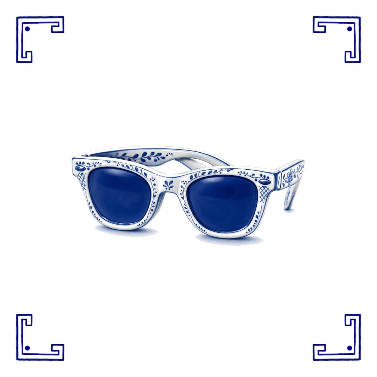 Sonnenbrille – Delfter Blau Fliese