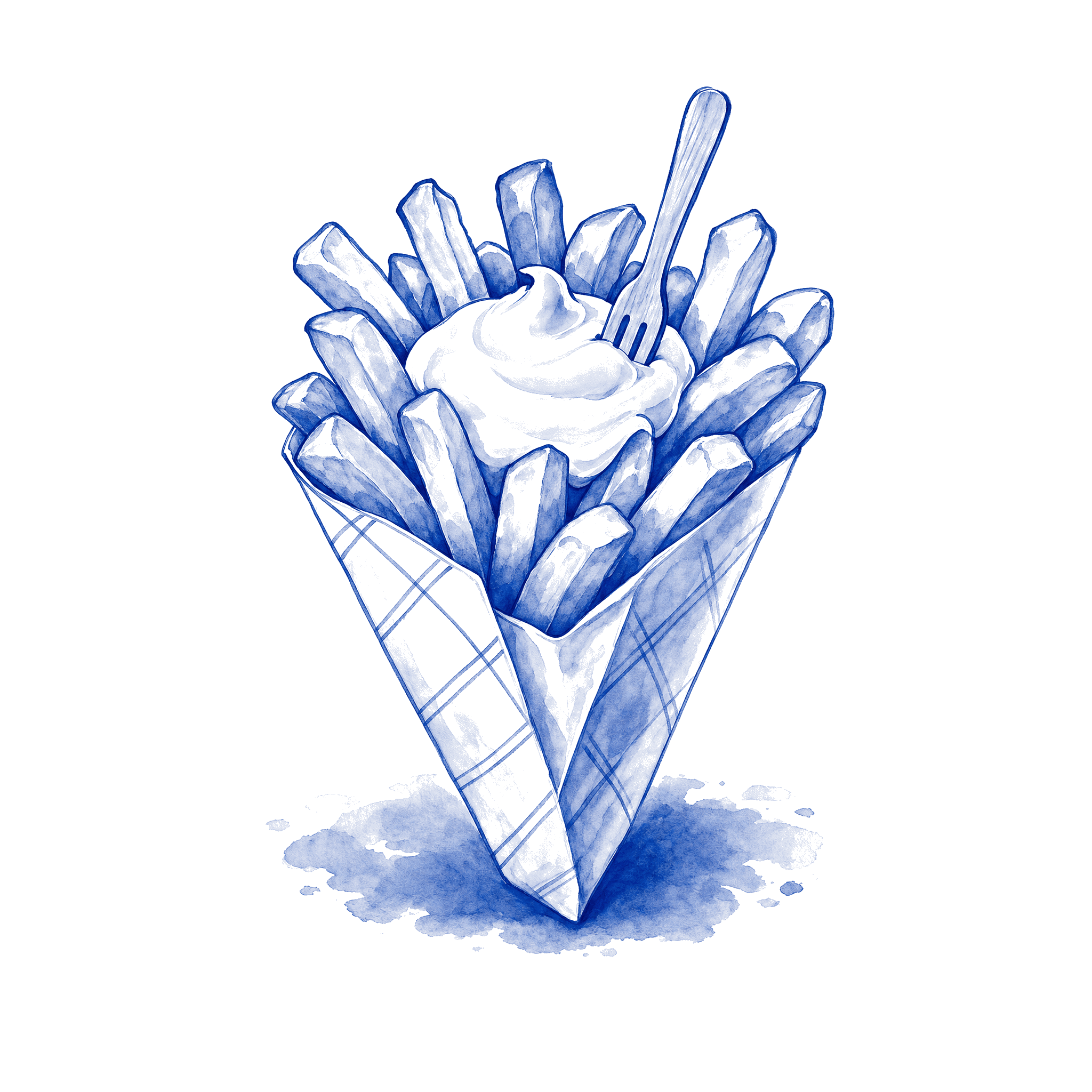 Pommes mit Mayo